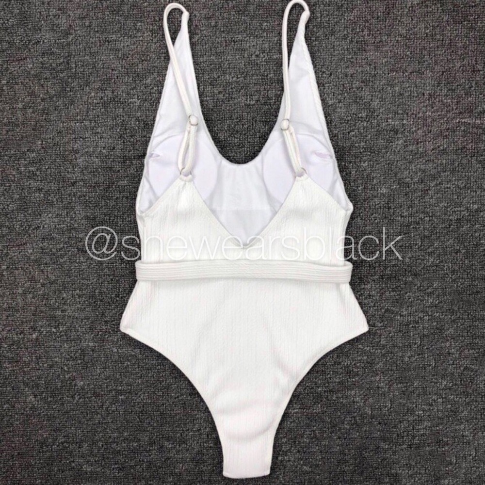 ELLE Buckle Ribbed One Piece - Picture 7 of 8